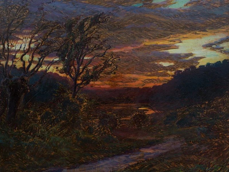 1872-Lennart Nyblom - Paesaggio alla luce della sera, 1920